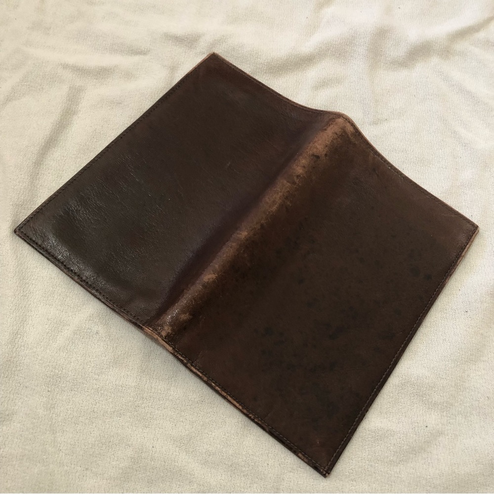 Fine Calfskin Boho dark brown wallet - Picture 11 of 13